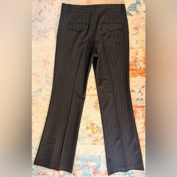 NWT Theory Charcoal Flare‎ 34”Pants wool blend size4 - Picture 2 of 13